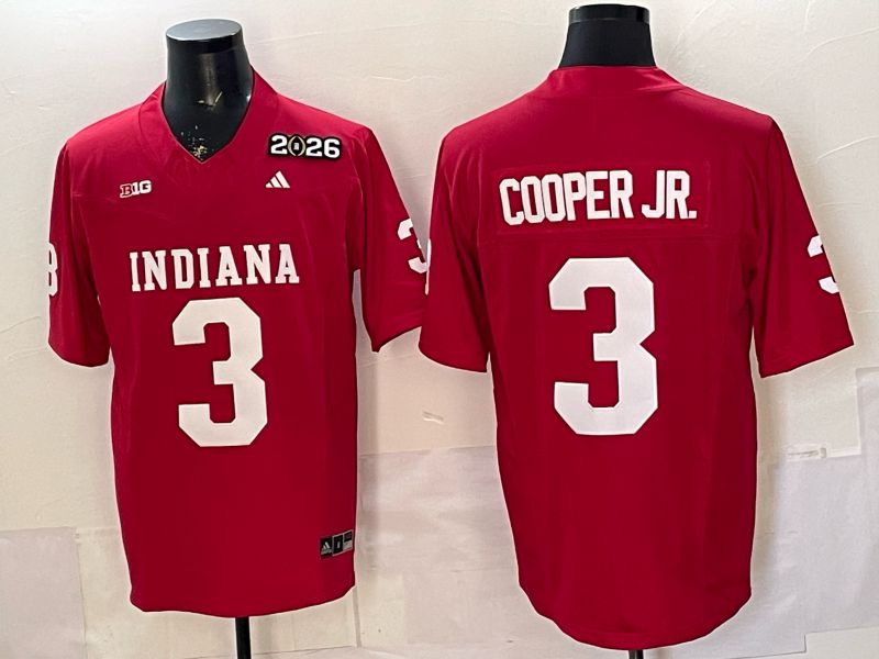 Men 2026 Ohio State Buckeyes #3 Cooper jr Red 3th generations Limited NCAA Jersey 011